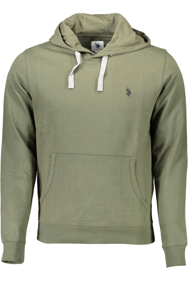 US POLO ASSN. MEN'S GREEN ZIP-UP SWEATSHIRT