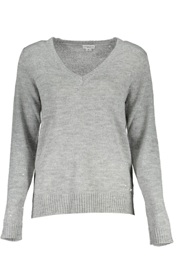 US POLO ASSN. WOMEN'S SILVER SWEATER