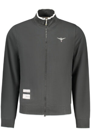 MILITARY ACADEMY MEN'S BLACK ZIP-UP SWEATSHIRT