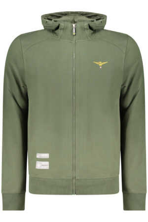 MILITARY ACADEMY MEN'S GREEN ZIP-UP SWEATSHIRT