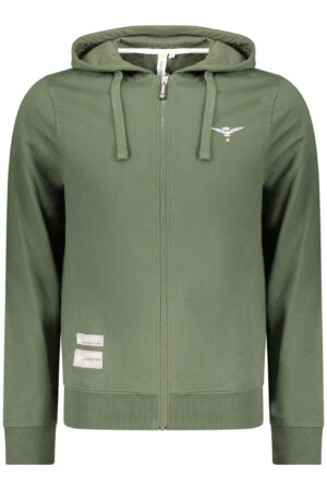 MILITARY ACADEMY MEN'S GREEN ZIP-UP SWEATSHIRT