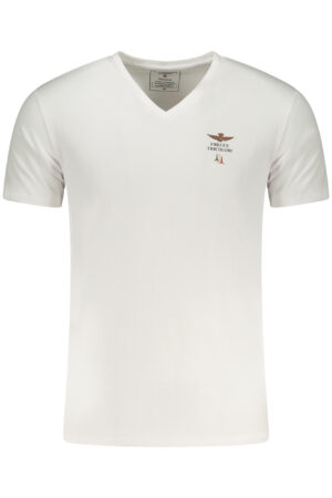 AERONAUTICA MILITARE MEN'S WHITE OUTDOOR T-SHIRT