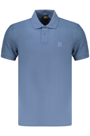 BOSS MEN'S SHORT-SLEEVE POLO SHIRT, BLUE