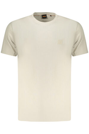 BOSS MEN'S SHORT-SLEEVE T-SHIRT BEIGE