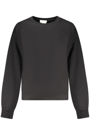 CALVIN KLEIN WOMEN'S BLACK ZIP-UP SWEATSHIRT