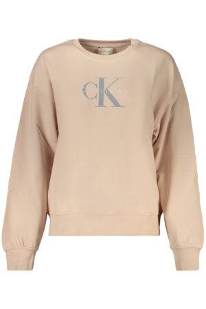 CALVIN KLEIN WOMEN'S PINK ZIP-UP SWEATSHIRT