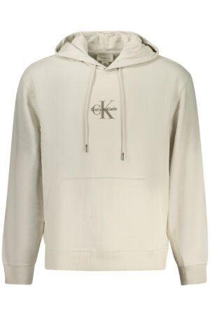 CALVIN KLEIN MEN'S ZIP-UP SWEATSHIRT, BEIGE