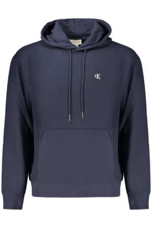CALVIN KLEIN MEN'S BLUE ZIP-UP SWEATSHIRT