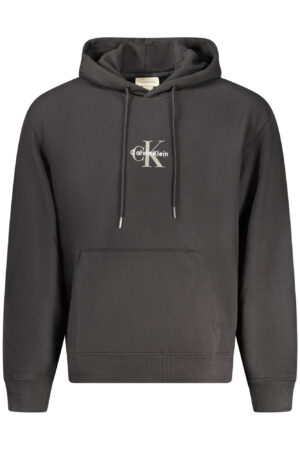 CALVIN KLEIN MEN'S BLACK ZIP-UP SWEATSHIRT