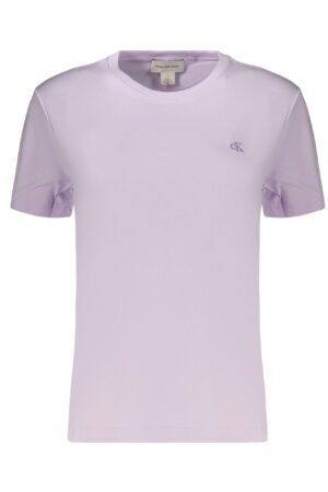 CALVIN KLEIN WOMEN'S SHORT-SLEEVE T-SHIRT PURPLE