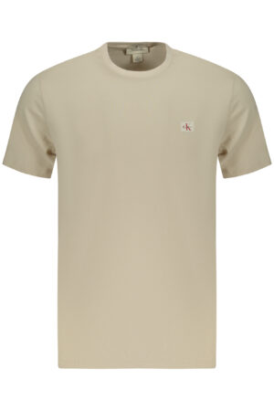 CALVIN KLEIN MEN'S SHORT-SLEEVE T-SHIRT BEIGE