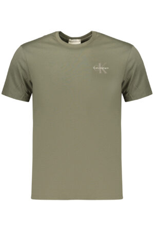 CALVIN KLEIN MEN'S SHORT-SLEEVED T-SHIRT GREEN