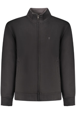 COVERI MOVING MEN'S BLACK ZIP-UP SWEATSHIRT