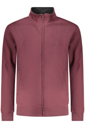 COVERI MOVING MEN'S RED ZIP-UP SWEATSHIRT