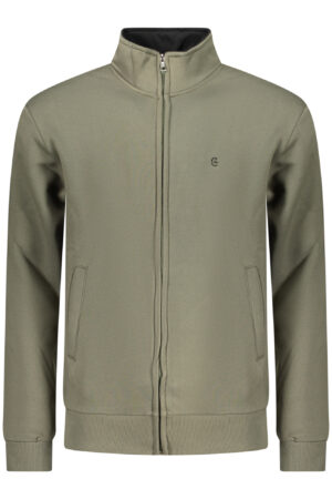 COVERI MOVING MEN'S ZIP-UP SWEATSHIRT GREEN