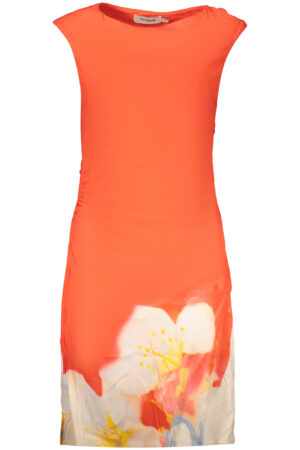 DESIGUAL WOMEN'S LONG RED DRESS