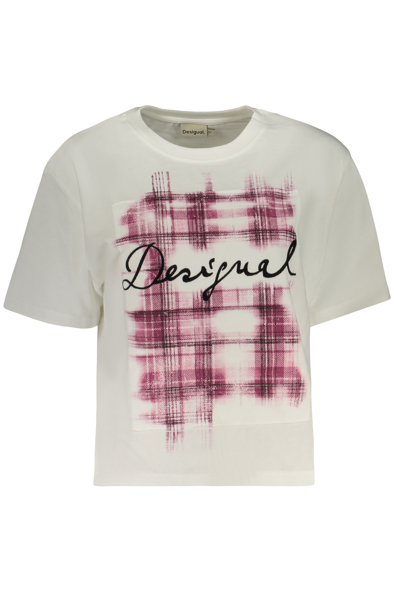 desigualt-shirtmanichecortedonnabianco_1