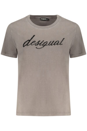 DESIGUAL WOMEN'S SHORT-SLEEVE T-SHIRT GREY