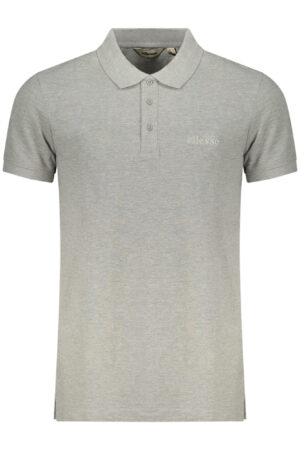 ELLESSE MEN'S SHORT-SLEEVE POLO SHIRT, GREY