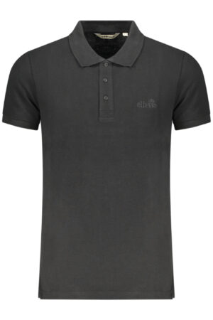 ELLESSE MEN'S SHORT-SLEEVE POLO SHIRT BLACK