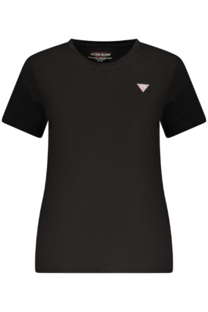 GUESS JEANS WOMEN'S SHORT-SLEEVED T-SHIRT BLACK