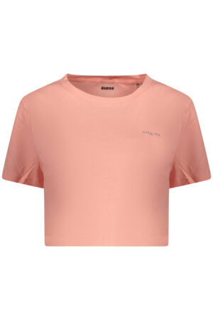 GUESS JEANS WOMEN'S SHORT SLEEVE T-SHIRT PINK