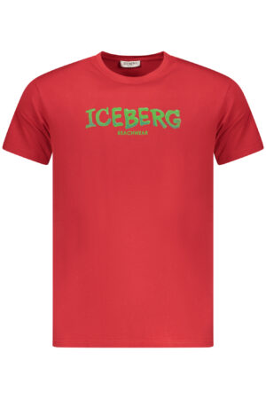 ICEBERG MEN'S SHORT-SLEEVED T-SHIRT, RED