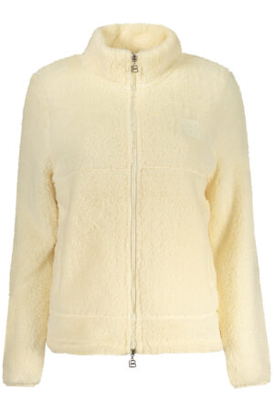 LAURA BIAGIOTTI WOMEN'S BEIGE ZIP-UP SWEATSHIRT