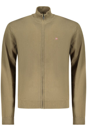 NAPAPIJRI MEN'S GREEN CARDIGAN