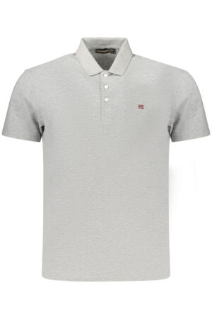 NAPAPIJRI MEN'S SHORT-SLEEVE POLO SHIRT, GREY