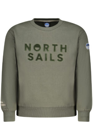 NORTH SAILS CHILDREN'S ZIP-UP SWEATSHIRT, GREEN
