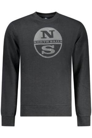 NORTH SAILS MEN'S BLACK ZIP-UP SWEATSHIRT
