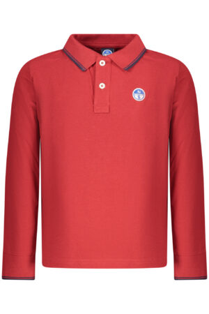 NORTH SAILS KIDS' LONG-SLEEVED POLO SHIRT, RED