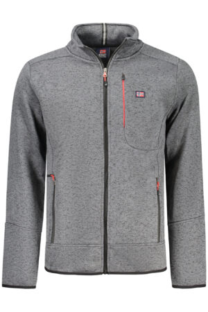 NORWAY 1963 MEN'S GRAY ZIP-UP SWEATSHIRT