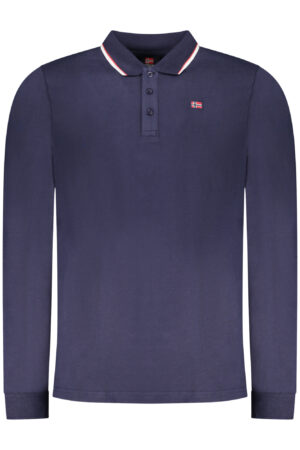 NORWAY 1963 MEN'S LONG-SLEEVED POLO SHIRT, BLUE