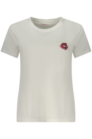 PEPE JEANS WOMEN'S SHORT-SLEEVE T-SHIRT WHITE