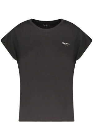 PEPE JEANS WOMEN'S SHORT-SLEEVE T-SHIRT BLACK