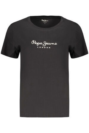 PEPE JEANS WOMEN'S SHORT-SLEEVE T-SHIRT BLACK
