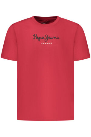 PEPE JEANS MEN'S SHORT-SLEEVED T-SHIRT, RED