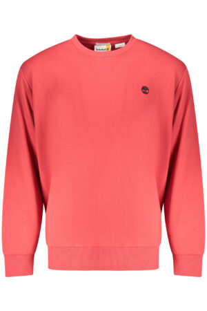 TIMBERLAND MEN'S RED ZIP-UP SWEATSHIRT