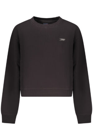 TOMMY HILFIGER WOMEN'S BLACK ZIP-UP SWEATSHIRT