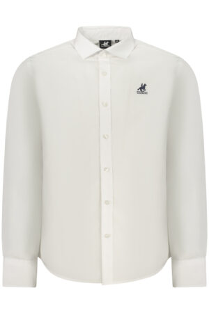 US GRAND MEN'S LONG-SLEEVED WHITE SHIRT