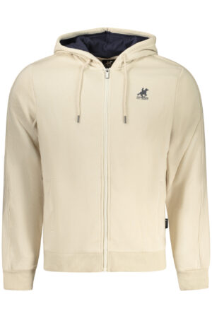 US GRAND MEN'S BEIGE ZIP-UP SWEATSHIRT