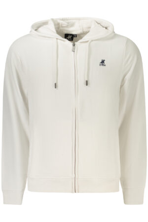 US GRAND MEN'S WHITE ZIP-UP SWEATSHIRT