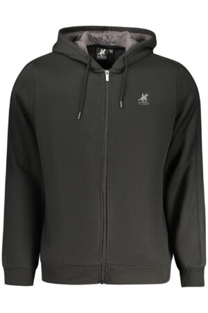 US GRAND MEN'S BLACK ZIP-UP SWEATSHIRT