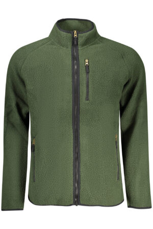 US GRAND MEN'S GREEN ZIP-UP SWEATSHIRT