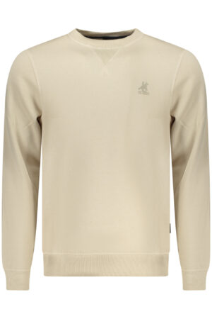 US GRAND MEN'S BEIGE ZIP-UP SWEATSHIRT