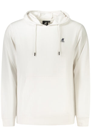 US GRAND MEN'S WHITE ZIP-UP SWEATSHIRT
