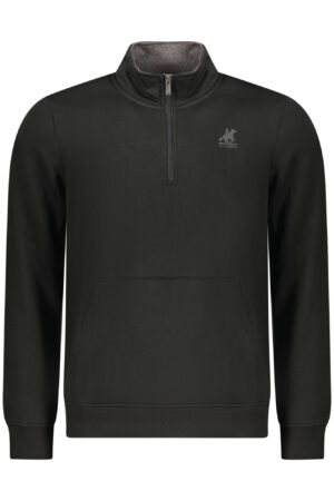 US GRAND MEN'S BLACK ZIP-UP SWEATSHIRT