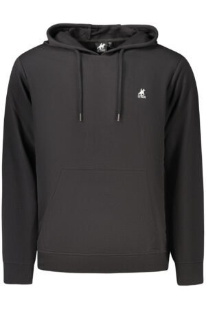 US GRAND MEN'S BLACK ZIP-UP SWEATSHIRT